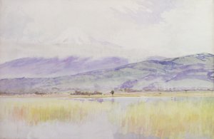 De Fuji-San, c.1889 door Alfred East