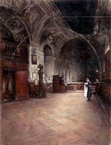 De sacristie van de Stephanskerk in Wenen door Alfred Edler von Pflügl