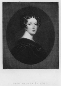 Lady Catherine Long (gravure) door Alfred Edward (after) Chalon