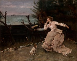 In diepe gedachten door Alfred Emile Stevens