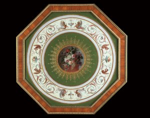 Top van een Louis XVI stijl gueridon door Alfred Emmanuel Louis Beurdeley
