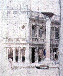 Een gebouw in Venetië, nabij de Sint-Marcus, 19e eeuw door Alfred Emile Stevens