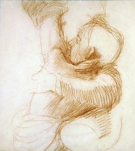 Moeder en kind, ca. 1851 door Alfred George Stevens