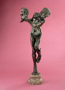 Komedie en tragedie, "Sic Vita", gemodelleerd 1891-92, gegoten ca. 1902-05