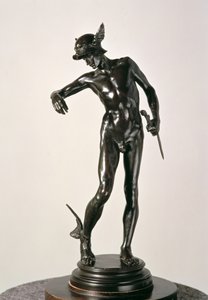 Perseus bewapent zich, gegoten in 1910