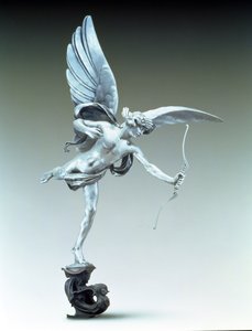 De Engel van Christelijke Liefdadigheid, een replica van Eros van het Shaftesbury Memorial door Alfred Gilbert