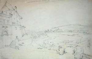 Krakau, 1827 door Alfred Gomersal Vickers