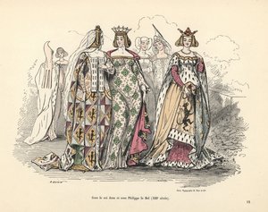 Adellijke vrouwen in de tijd van Koning Jan II en Filips de Goede van Frankrijk door Alfred Grevin