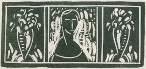 Linoleumsnede met Hulde door Sherwood Anderson