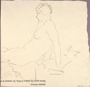 Liggend naakt door Alfred H. Maurer