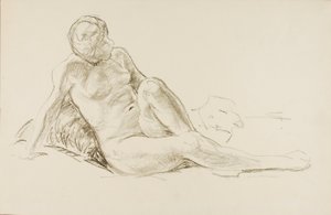 Liggend naakt door Alfred H. Maurer