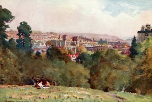Bristol, vanaf Clifton Observatory (kleur litho) door Alfred Heaton Cooper