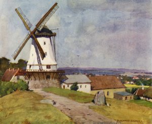 Denemarken: Dybbol Molen, Sonderborg, op het Slagveld van 1864