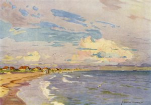 Denemarken: Skagen, Baden in de Avond