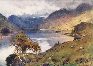 Lake District: Crummock Water en Buttermere door Alfred Heaton Cooper