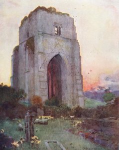 Lake District: Shap Abbey door Alfred Heaton Cooper
