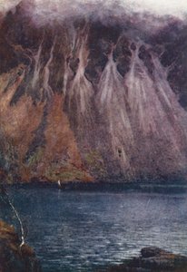 Lake District: Wastwater Screes door Alfred Heaton Cooper