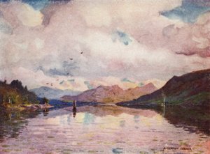 Reflecties, Kylemore Lough door Alfred Heaton Cooper