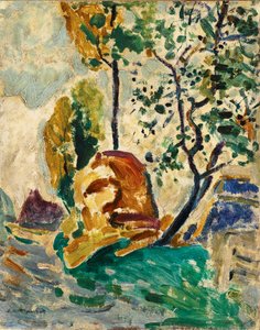 Boom en Rots door Alfred Henry Maurer
