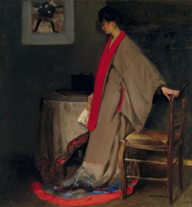 Jonge Vrouw in Kimono, ca. 1901 door Alfred Henry Maurer