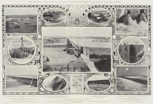 Het Nieuwe Tijdperk in de Geschiedenis van de Nijl, de Assouan Dam, geopend door de Hertog van Connaught, 10 december