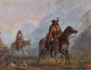 Kapitein Joseph Rutherford Walker, c.1837 door Alfred Jacob Miller