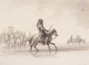 Jim Bridger, in een pak Engelse wapenrusting, c.1837