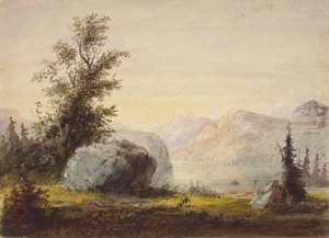 Meer, Wind River, c.1837 door Alfred Jacob Miller