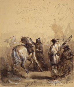 Sir W.D.S., Antoine en Auguste of Voorbereiding op een buffeljacht, ca. 1837