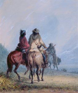 Trappers vertrekken voor de beverjacht, 1837