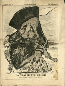 Illustratie door Alfred Le Pete (1841-1909) in La Charge (1870), nr. 12 door Alfred Le Petit