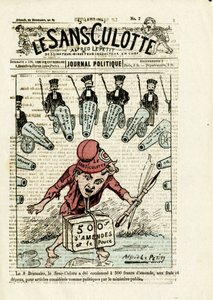 Illustratie voor de omslag van Le Sans-culotte, nr. 7 door Alfred Le Petit