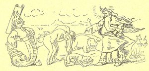 Illustratie van Alfred Le Pete (1841-1909) in Gros-Jean en zijn genezing door Alfred Le Petit