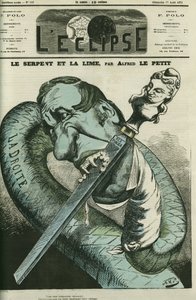 De slang en de vijl, de rechtse slang vijlt zijn tanden op de Republiek. Omslag in 