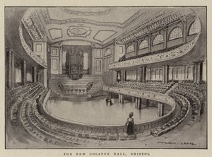 De Nieuwe Colston Hall, Bristol door Alfred Leete