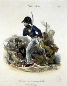 Polytechnicus tijdens de revolutie van 1830 door Lemercier