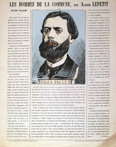Jules Vallès, Franse journalist, auteur en lid van de Parijse Commune, 1871 door Alfred Lepetit