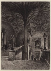De trap van Christ Church door Alfred Louis Brunet Debaines