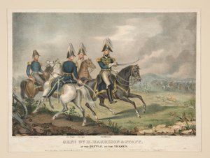 Genl. Wm. H. Harrison & Staf
