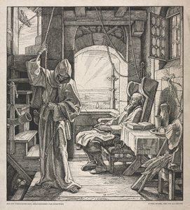 Dans van de dood: Dood als vriend door Alfred Rethel