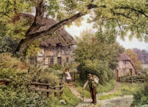 Een zijstraat in Houghton, Sussex