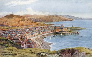 Aberystwyth vanaf Constitution Hill door Alfred Robert Quinton