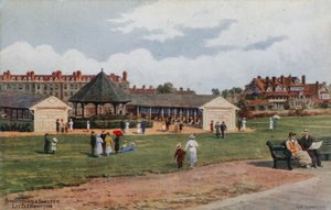Muziekkoepel en schuilplaats, Littlehampton door Alfred Robert Quinton