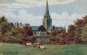 Chichester, Kathedraal, vanuit de Weiden door Alfred Robert Quinton