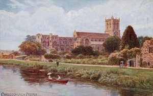 Christchurch Priory door Alfred Robert Quinton