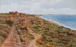 Kliffen, kijkend naar het oosten, Barton-on-Sea door Alfred Robert Quinton