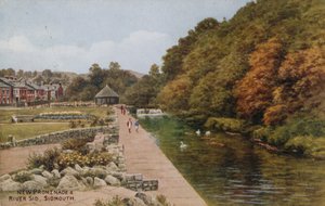 Nieuwe Promenade en Rivier Sid, Sidmouth door Alfred Robert Quinton