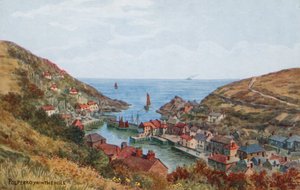 Polperro, vanaf de Heuvel door Alfred Robert Quinton