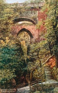 De Duivelsbrug, bij Aberystwyth door Alfred Robert Quinton
