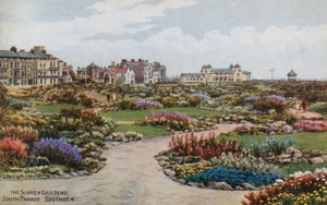 De verzonken tuinen, South Parade, Southsea door Alfred Robert Quinton